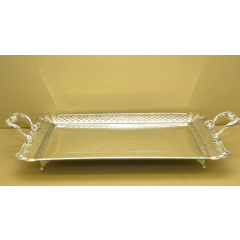 Marigold Houseware Silver plated Heart Design Tray