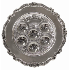 Silver plated passover seder plate