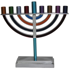 Small Classic Menorah, Multi-Color