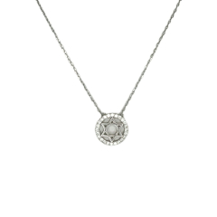 Star of David Halo Necklace, Gold