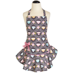 Jessie Steele Teacups Child's Josephine Apron 211-JS-270| Mommy & Me Aprons| Cute Children's Aprons Los Angeles, CA