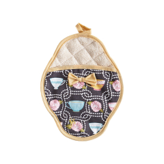 teacups pot mitt cute pot mitt girls pot mitt for cooking gift bridal shower gift los angeles 