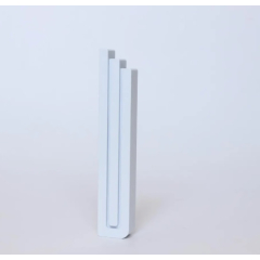 Tzedef Modern Mezuzah, White