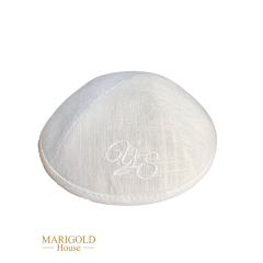 White Linen Kippahs