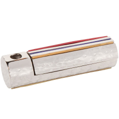 Hammered Multi Color Rings Travel Menorah